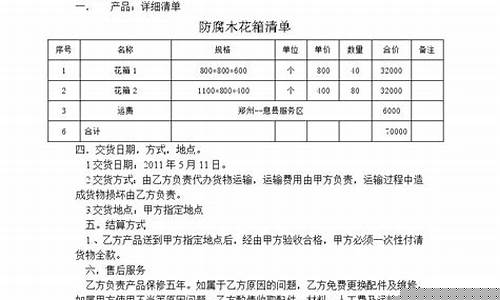 木箱包装产品包装规范-木包装箱合同范本大全